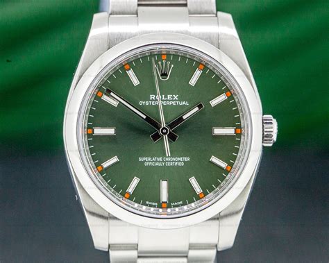 rolex oyster olive green